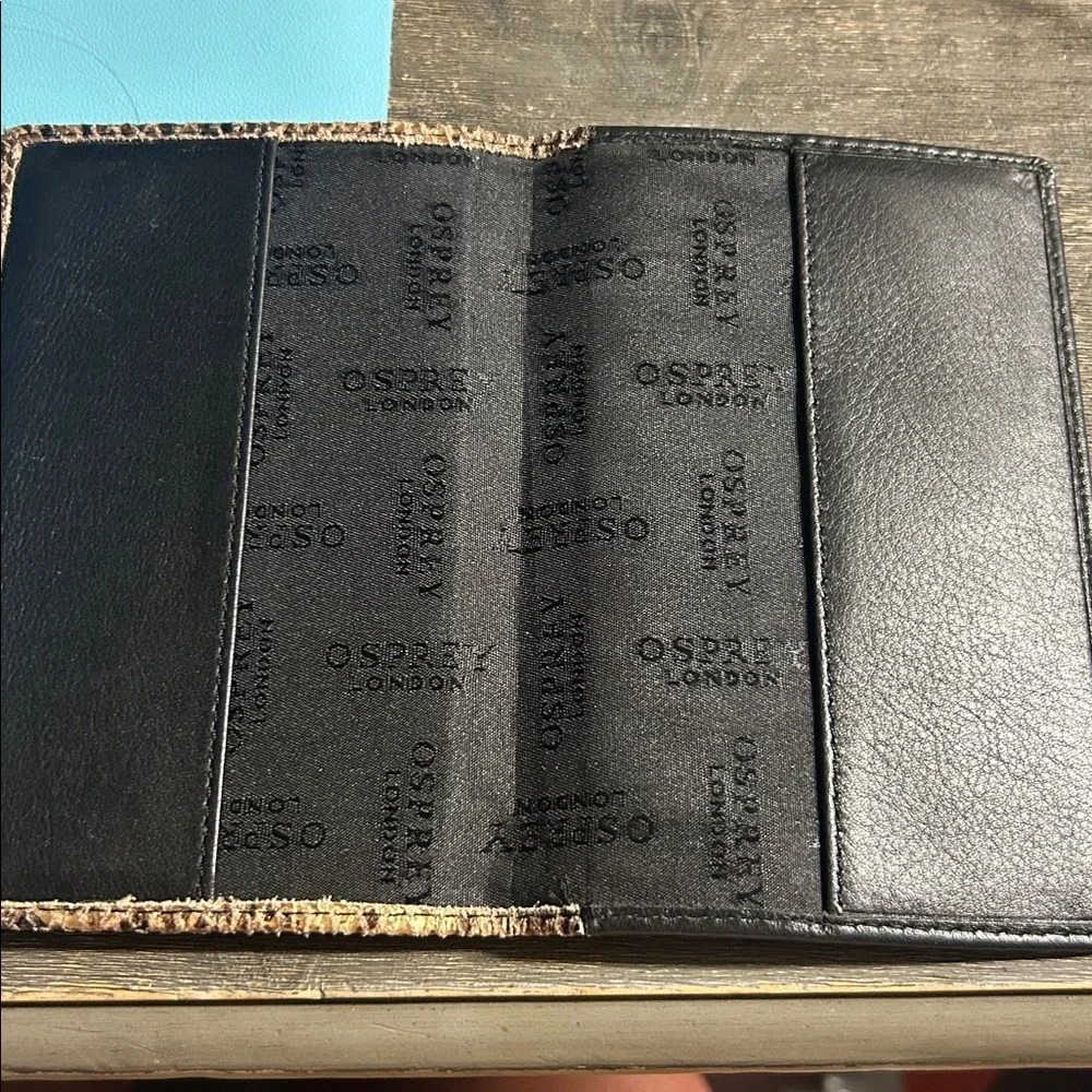 Osprey London Leather Snake‎ Print Passport Cover